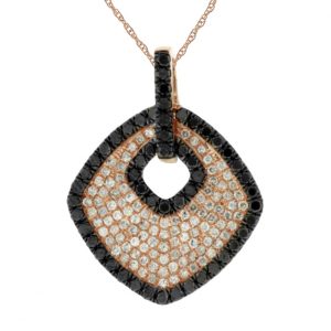 BLACK DIAMOND & DIA PENDANT