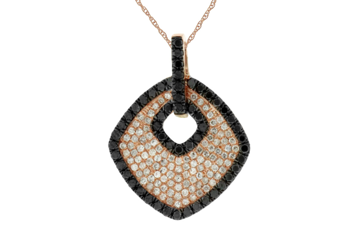 BLACK DIAMOND & DIA PENDANT