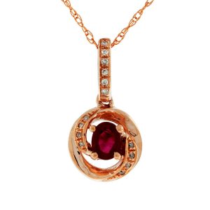 RUBY & DIAMOND PENDANT
