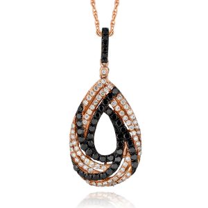 BLACK DIAMOND & DIA PENDANT