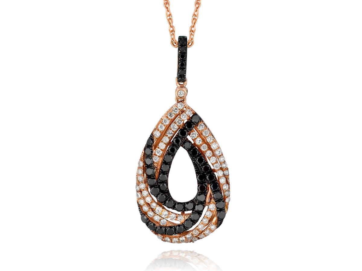 BLACK DIAMOND & DIA PENDANT
