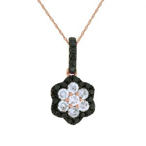 BLACK DIAMOND & DIA PENDANT
