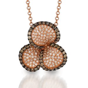 DIA & MOCHA DIA CLOVER PENDANT