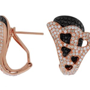 DIAMOND &BLACK DIAMOND EARRING