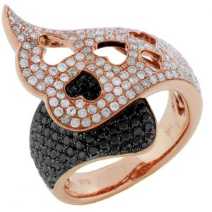 BLACK DIAMOND & DIAMOND RING