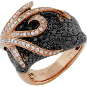 BLACK DIAMOND & DIAMOND RING