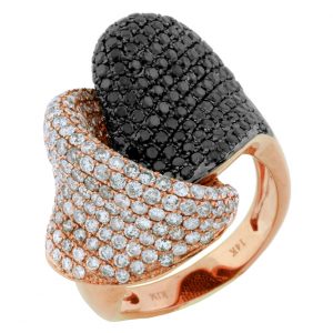 BLACK DIAMOND & DIAMOND RING