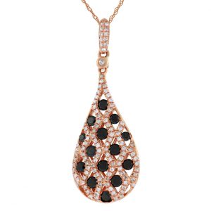 BLACK DIAMOND & DIA PENDANT