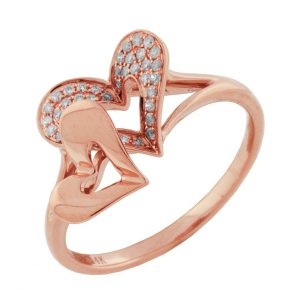 DIAMOND HEART RING