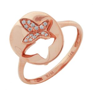 DIAMOND BUTTERFLY RING