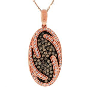DIAMOND & MOCHA DIA PENDANT