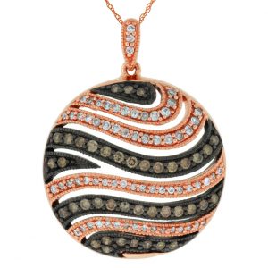 DIAMOND & MOCHA DIA PENDANT