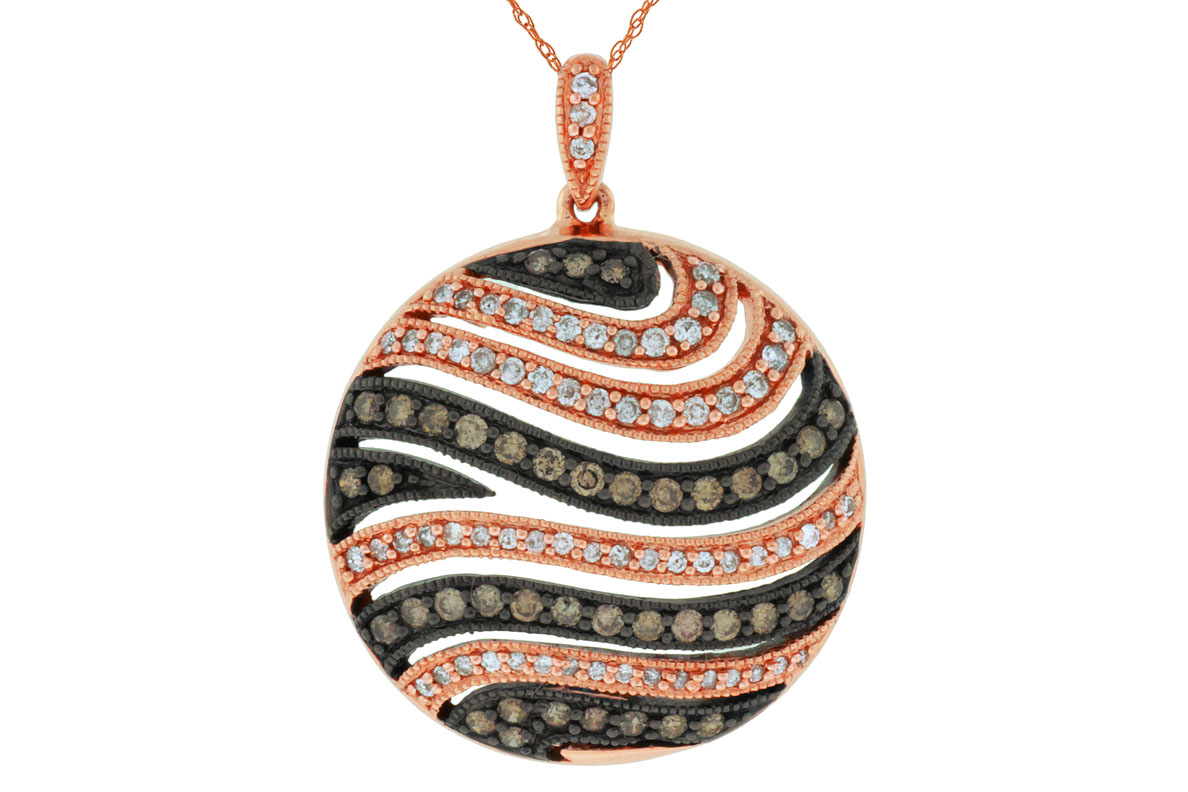 DIAMOND & MOCHA DIA PENDANT