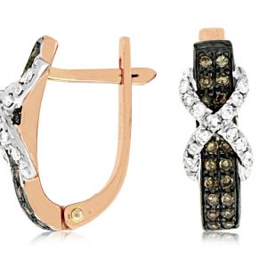 DIAMOND &MOCHA DIAMOND EARRING