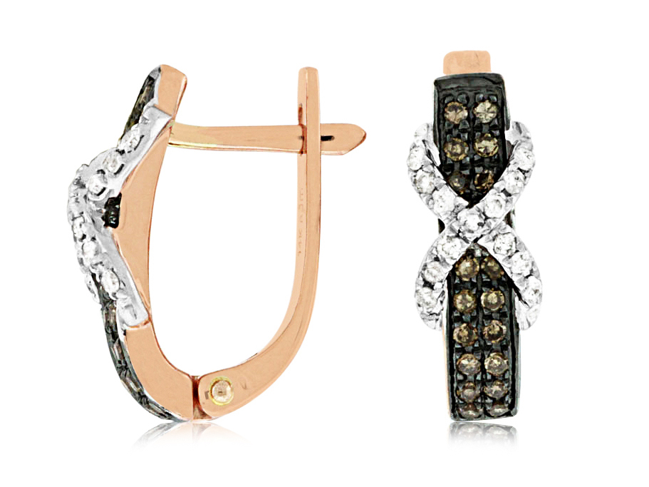 DIAMOND &MOCHA DIAMOND EARRING