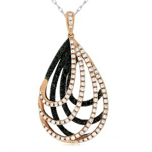 BLACK DIAMOND & DIA PENDANT