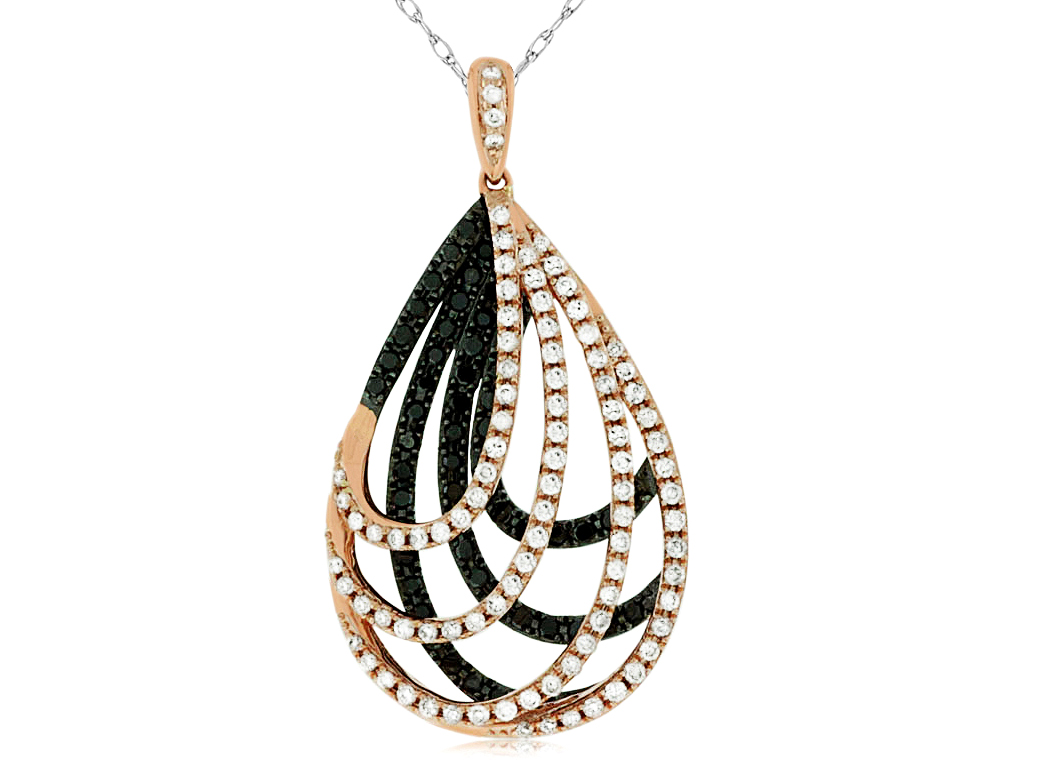 BLACK DIAMOND & DIA PENDANT