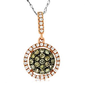 DIAMOND &MOCHA DIAMOND PENDANT