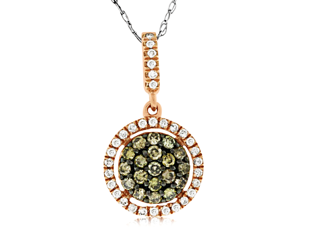 DIAMOND &MOCHA DIAMOND PENDANT