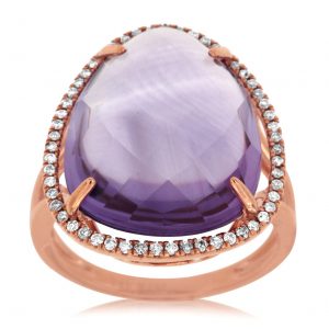 AMETHYST & DIAMOND RING