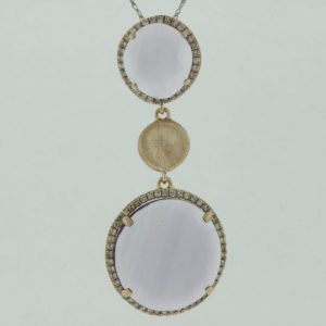 AMETHYST & DIAMOND PENDANT
