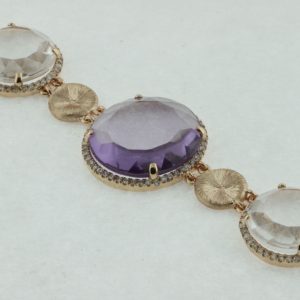 DIAMOND & SEMI PREC BRACELET