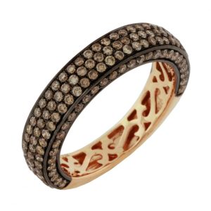 MOCHA DIAMOND WEDDING RING