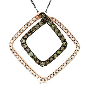 DIAMOND &MOCHA DIAMOND PENDANT