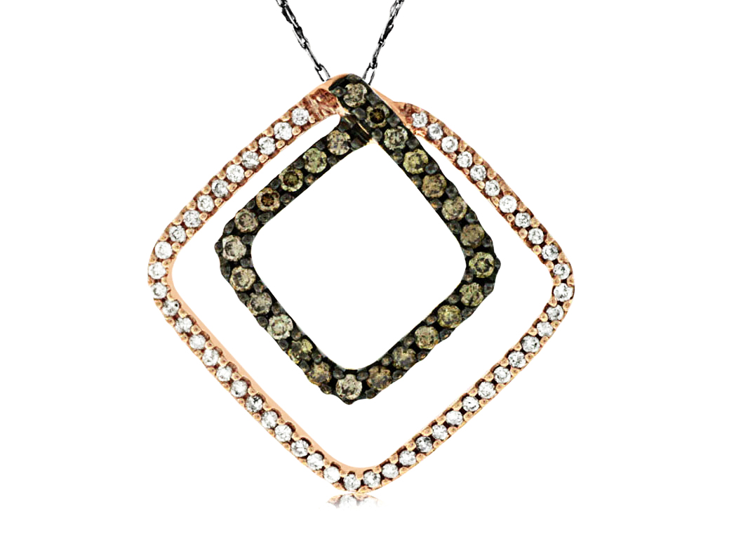 DIAMOND &MOCHA DIAMOND PENDANT