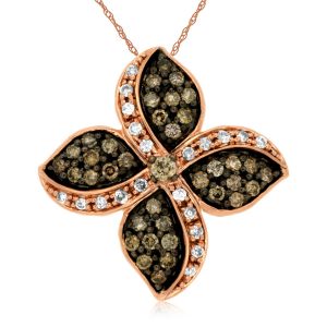 DIAMOND &MOCHA DIAMOND NECKLAC