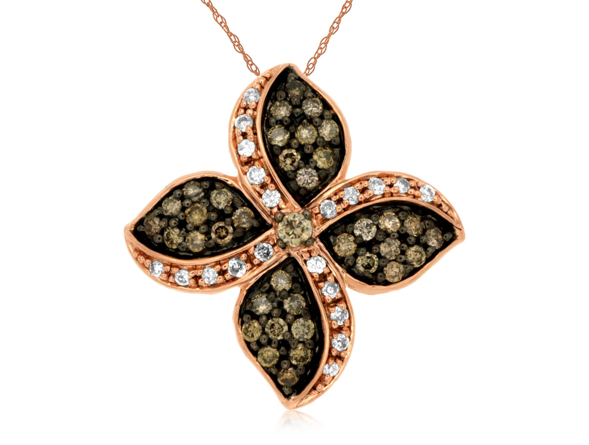 DIAMOND &MOCHA DIAMOND NECKLAC