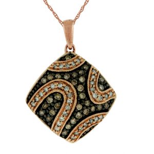 DIAMOND &MOCHA DIAMOND PENDANT
