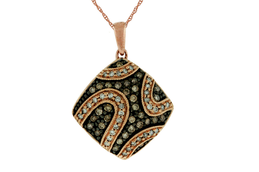 DIAMOND &MOCHA DIAMOND PENDANT