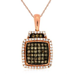 DIAMOND &MOCHA DIAMOND PENDANT