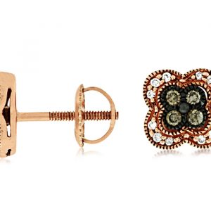 DIAMOND &MOCHA DIAMOND EARRING