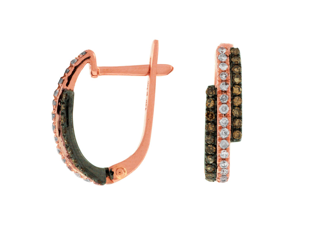 DIAMOND &MOCHA DIAMOND EARRING