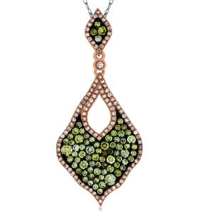 DIAMOND &FANCY DIAMOND PENDANT