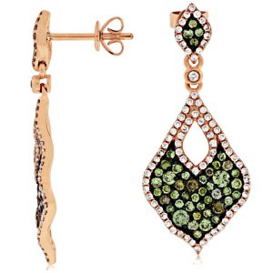DIAMOND &FANCY DIAMOND EARRING