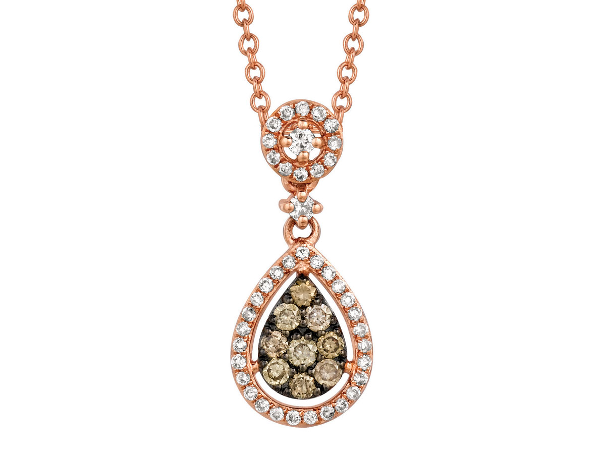 DIAMOND &MOCHA DIAMOND PENDANT