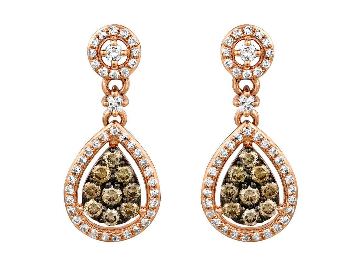 DIAMOND &MOCHA DIAMOND EARRING