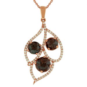 FANCY DIAMOND 18K PENDANT