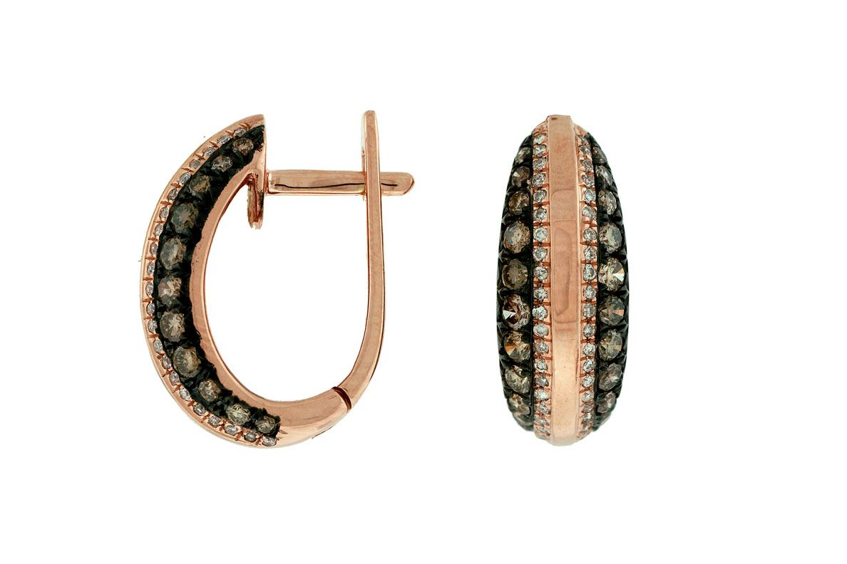 DIAMOND &MOCHA DIAMOND EARRING