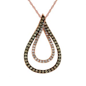 DIAMOND &MOCHA DIAMOND PENDANT