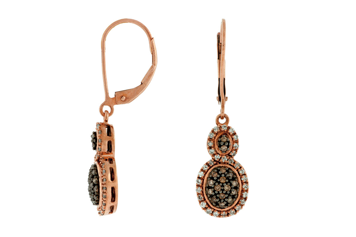MOCHA DIAMOND & DIA EARRING
