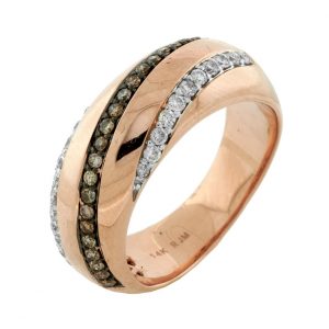 MOCHA DIA & DIA WEDDING RING