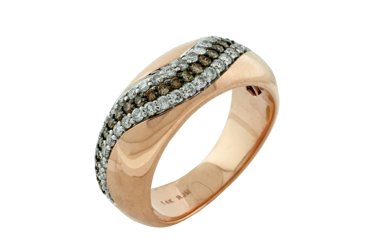 MOCHA DIA & DIA WEDDING RING