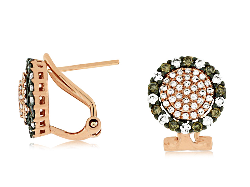 DIAMOND &MOCHA DIAMOND EARRING