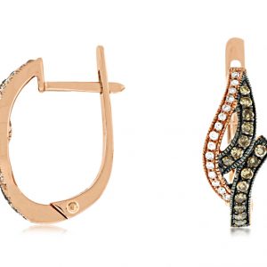 DIAMOND &MOCHA DIAMOND EARRING
