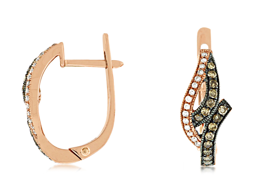 DIAMOND &MOCHA DIAMOND EARRING