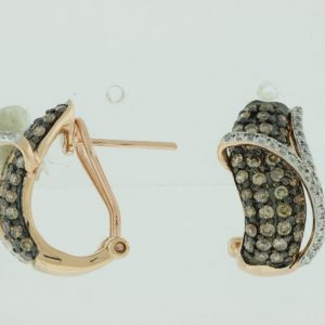 MOCHA DIAMOND & DIA EARRING